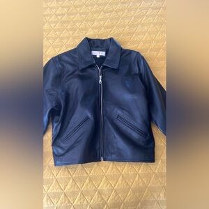 Brooks Brothers women’s leather coat